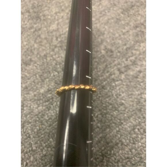 Simple Gold Textured Ring - Picture 2 of 4